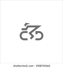 Bicycle illustration icon logo template. Car Free Day illustration logo template isolated in bicycle. Vector Eps10