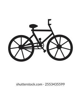 Bicycle illustration vector art black