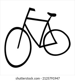 bicycle illustration vector image.
simple vector illustration design.