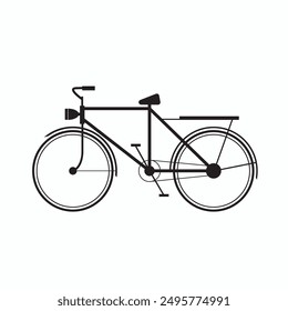 A bicycle image. Vector illustration with editable and scalable formats.