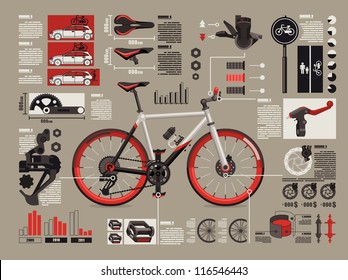 bicycle info graphics,