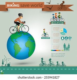 bicycle info graphics.vector