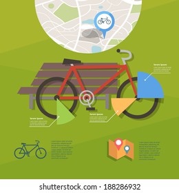 bicycle. infographic