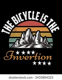 The bicycle is the invertion t shirt design.