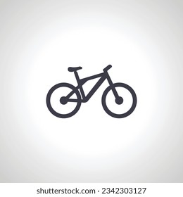 Icono de bicicleta aislada. Icono de bicicleta