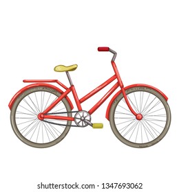 Bicycle isolated on white