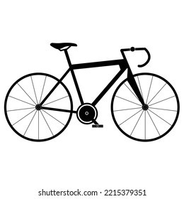 bicycle isolated on a white background