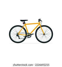 Bicycle isolated on white background, sport and transportation concept