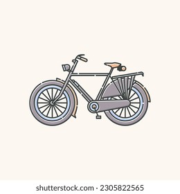 bicycle isolated on white background