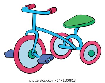A bicycle isolated on white background