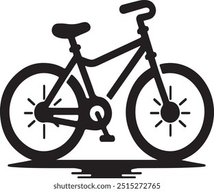 bicycle isolated on white background