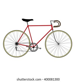 Bicycle isolated on white background