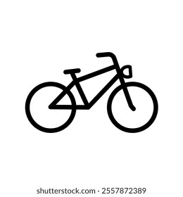 bicycle isolated on white - vector icon
