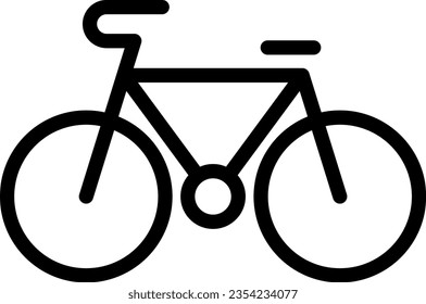 A Bicycle Isolated Vector Icon