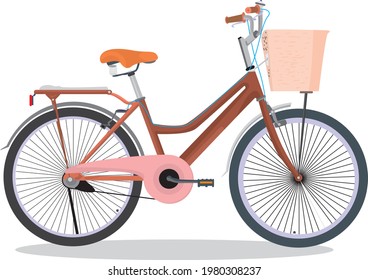 A bicycle isolated from a white background vector