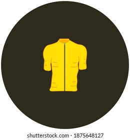 bicycle jersey on white background vector
