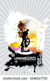 Bicycle jumper, vector