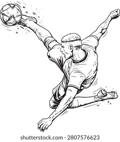 A bicycle kick (also known as an overhead kick or chilena) is an acrobatic maneuver in soccer. A player leaps backward into the air, facing away from the goal, and makes a pedaling or scissor-like motion with their legs to strike an airborne ball overhead. It requires impeccable timing and athleticism