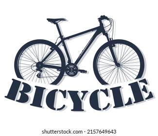 Bicycle Label Design Logo Shop Service Stock Vector (Royalty Free ...