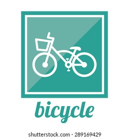 Bicycle lifestyle design over white background, vector illustration