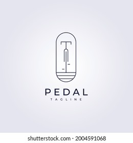 bicycle line bike simple logo vector illustration holiday car free day family illustration design