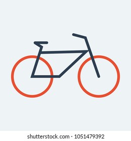 Bicycle line icon