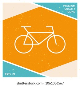 Bicycle line icon
