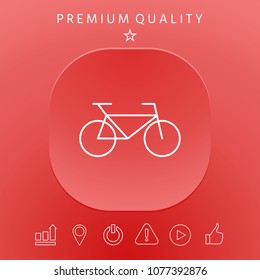 Bicycle line icon