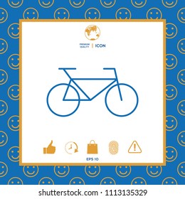 Bicycle line icon