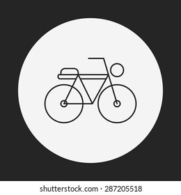 bicycle line icon