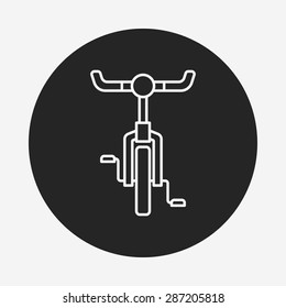 bicycle line icon