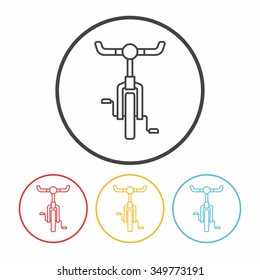 bicycle line icon