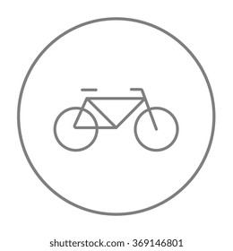 Bicycle line icon.