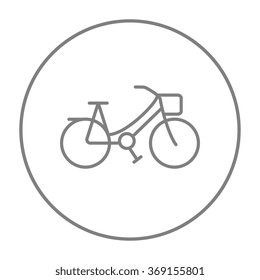 Bicycle line icon.