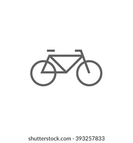 Bicycle line icon.