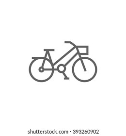 Bicycle line icon.