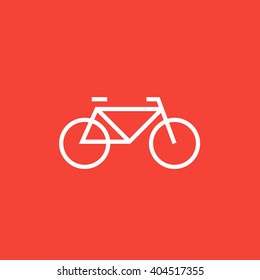 Bicycle line icon.