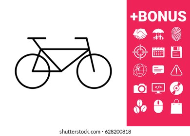 Bicycle line icon