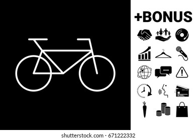 Bicycle line icon