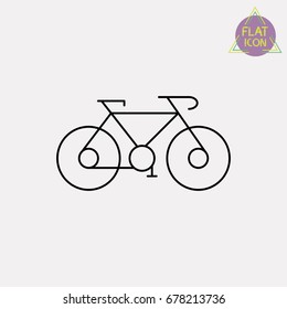 bicycle line icon