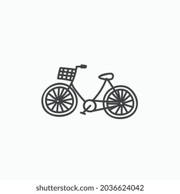 Fahrradliniensymbol für Business-Website, -Apps und vieles mehr
