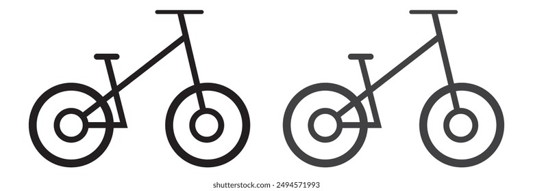 Bicycle line icon. City riding transport symbol. vector illustration.
