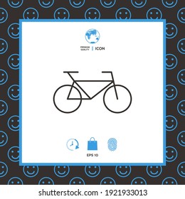 Bicycle line icon. Element for your design