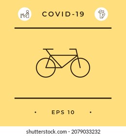 Bicycle line icon. Element for your design