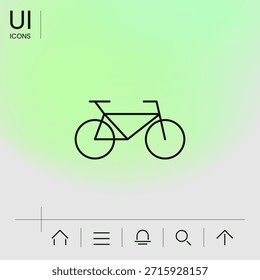 Bicycle line icon. Element for your design