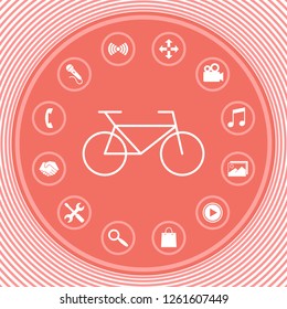 Bicycle line icon. Graphic elements for your design