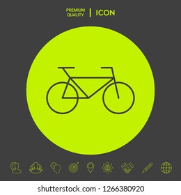 Bicycle line icon. Graphic elements for your design