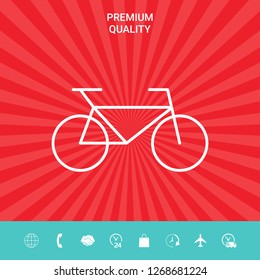 Bicycle line icon. Graphic elements for your design