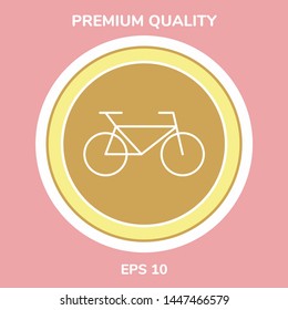 Bicycle line icon. Graphic elements for your design