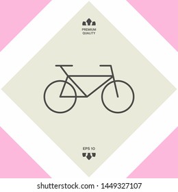Bicycle line icon. Graphic elements for your design